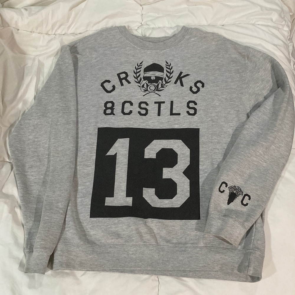 Crooks & Castles 13 Crewneck Sweatshirt Size XL